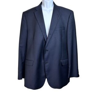 Ermenegildo Zegna Classic Navy Stripped‎ Wool Blazer Sports Coat Men 46 DR 6L
